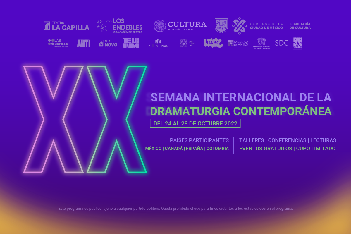 XX SEMANA INTERNACIONAL DE LA DRAMATURGIA CONTEMPORÁNEA